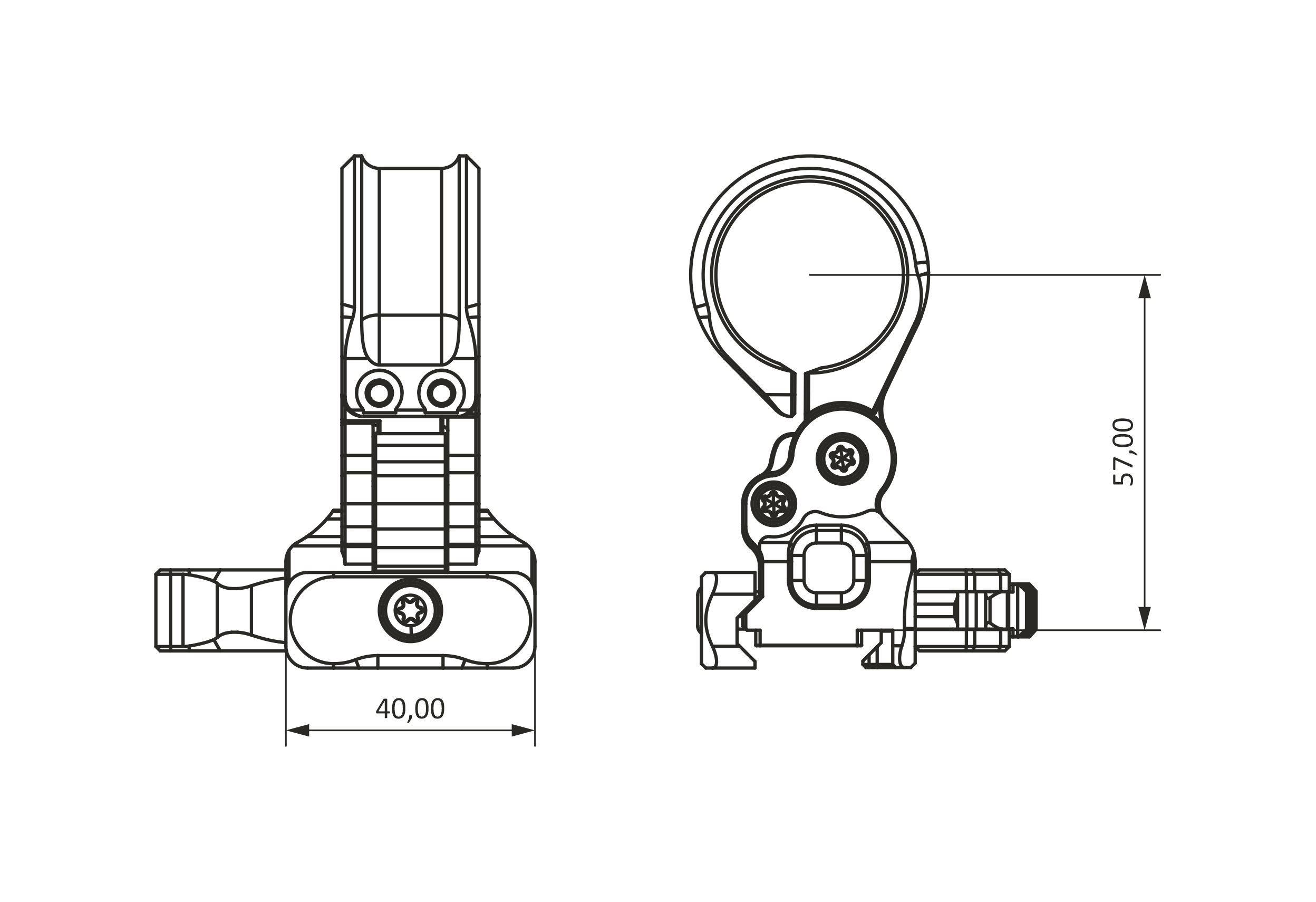 FTR-04 Кріплення магніфера 30 мм на Пікатіні