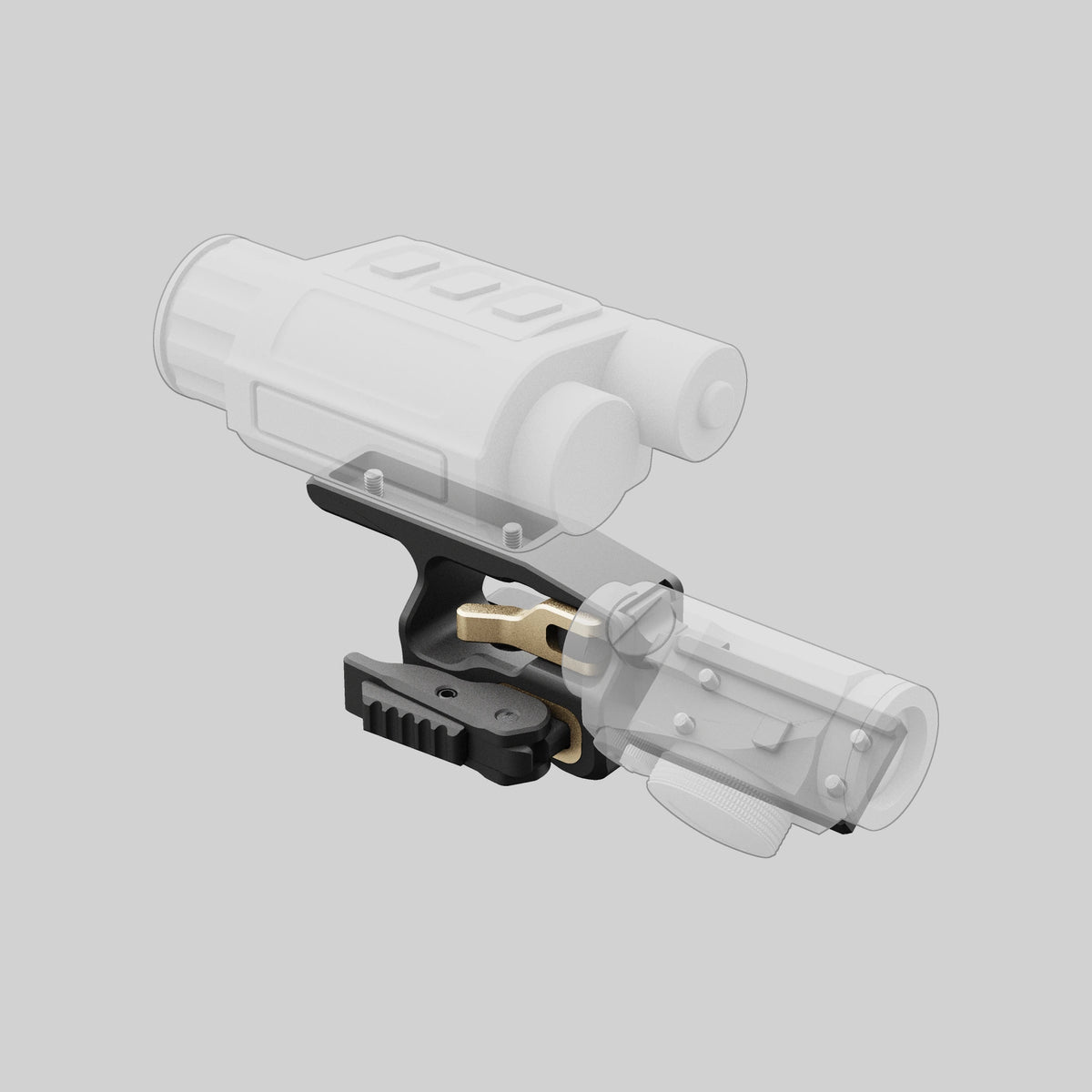 Кріплення TSM-01-QD-57H з адаптером FP-01-DQD: тепловізор InfiRay і коліматор Aimpoint Micro в одній збірці