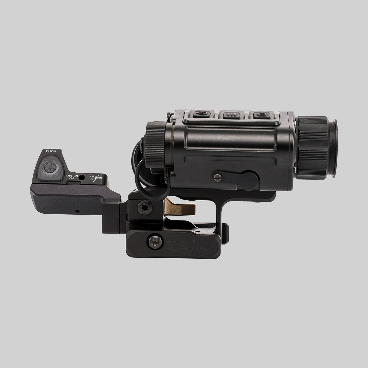 Адаптер FP-02-DQD із коліматором Trijicon RMR на кріпленні TSM, вид збоку