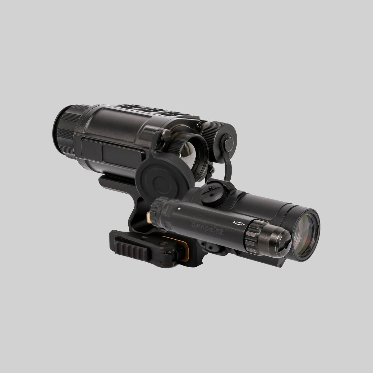 Живе фото: тепловізор InfiRay Rico Micro RH25 у кріпленні DAVIKA TSM-01-QD-57H і коліматор Aimpoint Micro на адаптері FP-01-DQD