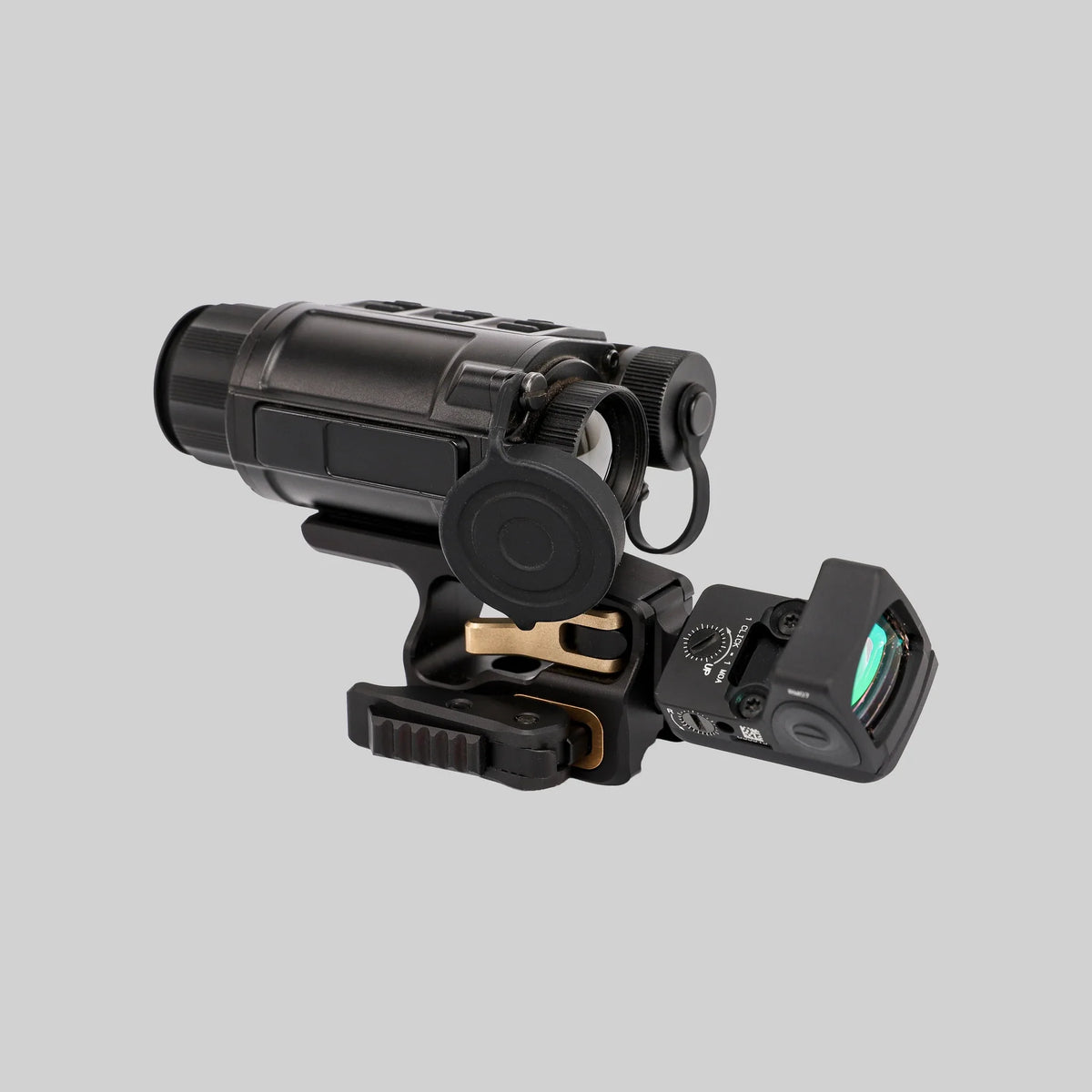 Живе фото: тепловізор InfiRay Rico Micro RH25 у кріпленні DAVIKA TSM-01-QD-57H і коліматор Trijicon RMR на адаптері FP-02-DQD