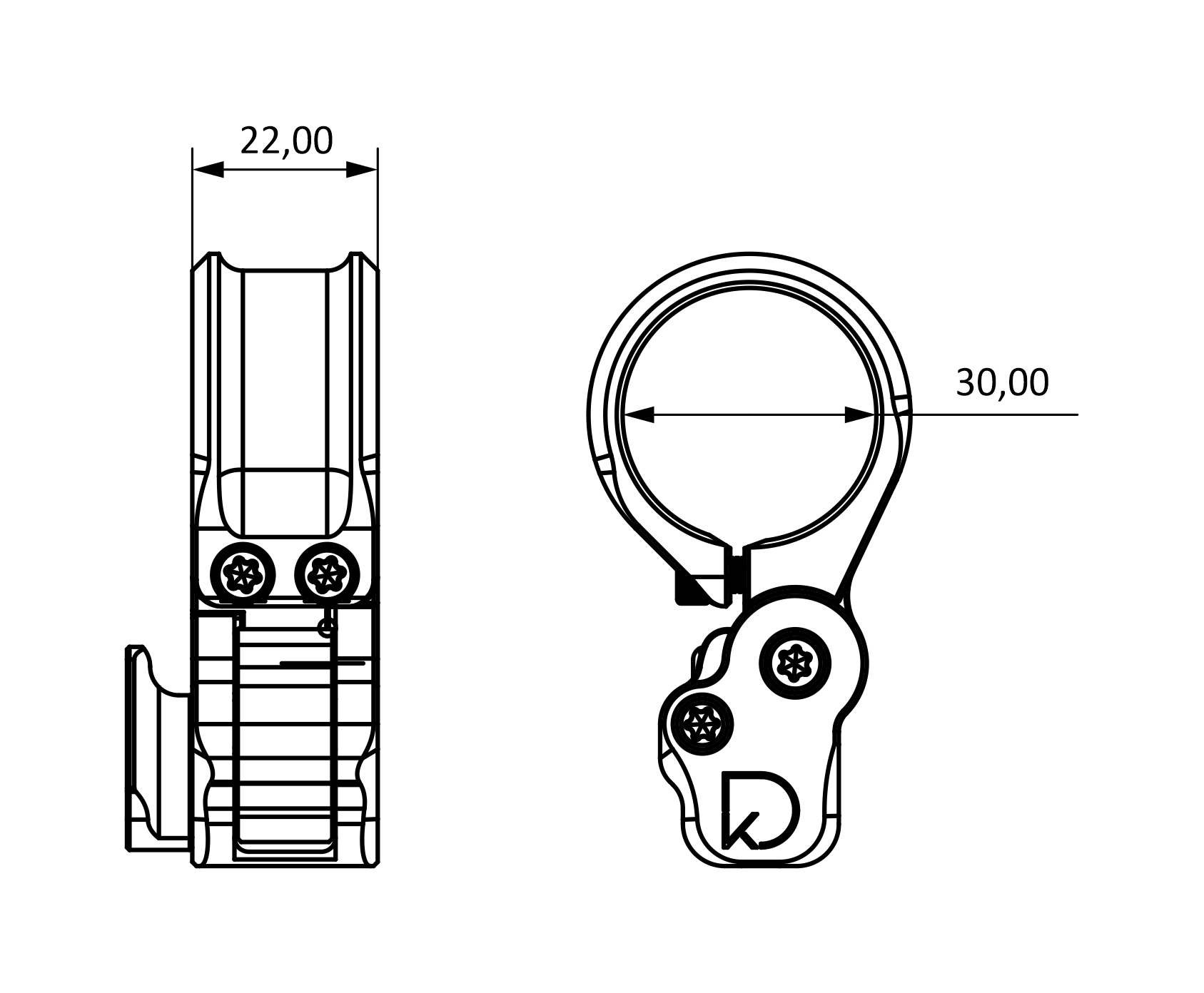 FTR-02 RDM Кріплення магніфера 30 мм