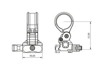 FTR-04 Кріплення магніфера 30 мм на Пікатіні