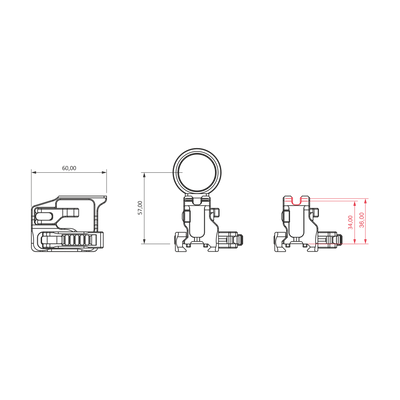 RDM-02 Кріплення для прицілу Trijicon MRO