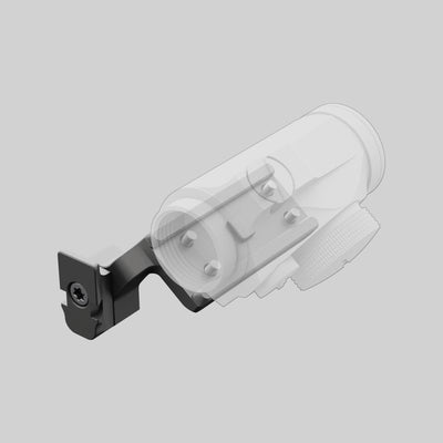 Адаптер DAVIKA FP-01-DQD чорний із встановленим коліматорним прицілом Aimpoint Micro