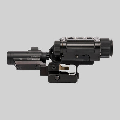 Тепловізор на кріпленні TSM і коліматор Aimpoint Micro на адаптері FP-01-DQD