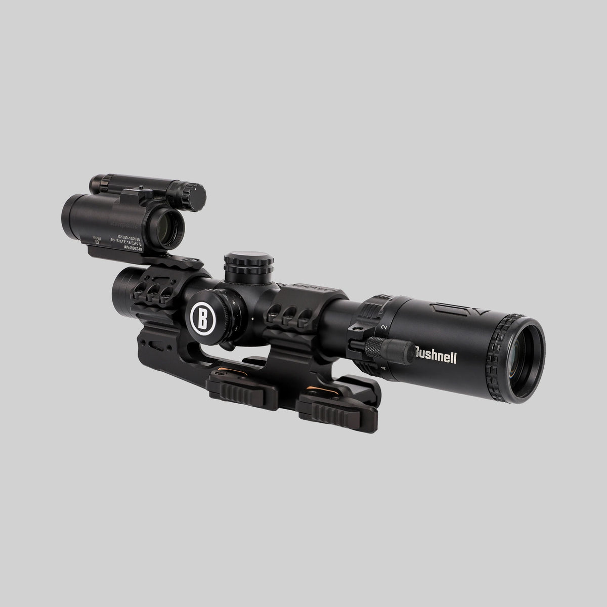 Живе фото: адаптер FP-01-SMAI-A з коліматором Aimpoint Micro на моноблоці MSM-04-QD, інший ракурс