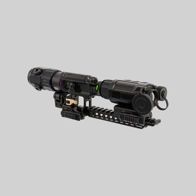 Коліматор Aimpoint CompM5 на RDM-01-QD, магніфер EOTech G45 на FTR-01-DQD і тепловізор InfiRay Rico Micro RH25 у кріпленні DAVIKA TSM-01-QD-38H на планці PR-02-SMAI-B